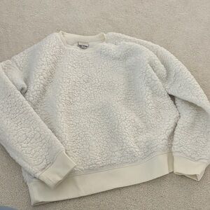 Cozy White Sherpa Sweater